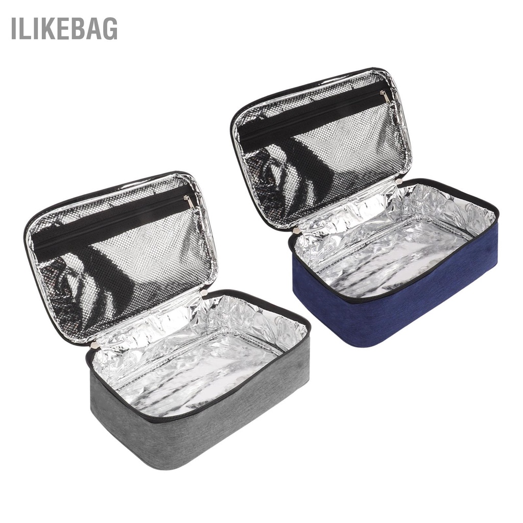 Ilikebag Túi Đựng Đồ Ăn Trưa Dung Tích Lớn 3.2L Chất Liệu Vải Oxford Chống Rò Rỉ Tay Cầm Di Động Cách Nhiệt Cho Văn Phòng Đi Học