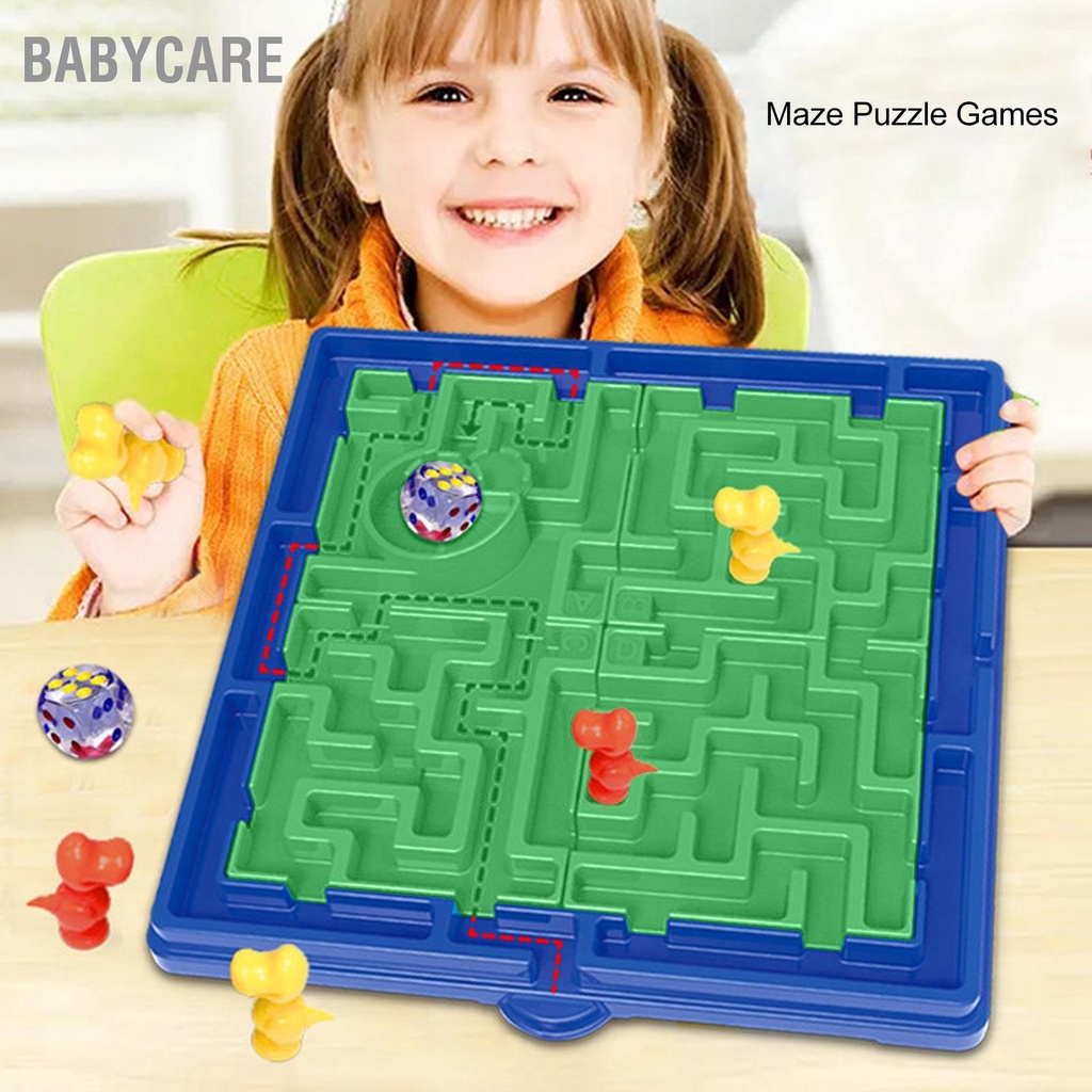 Babycare Có hàng sẵn Trẻ Em Mê Cung Trò Chơi Xếp Hình 60 Cấp Độ 4 Chế Giáo Dục Tương Tác Đầu Học Màu Sắc Tươi Sáng Đồ Trên 3 Tuổi