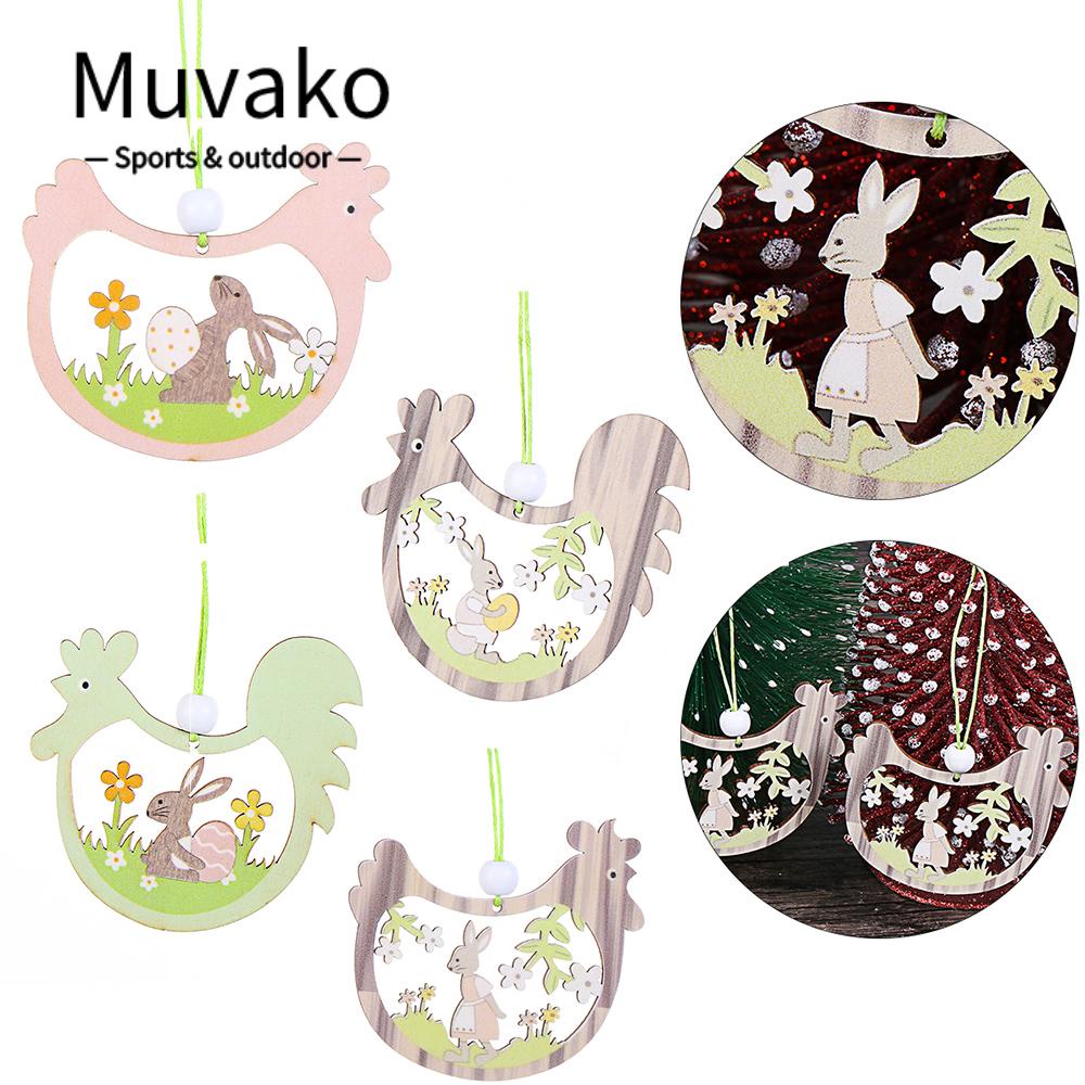 MUVAKO Trứng Gà / Thỏ Phục Sinh Thủ Công DIY