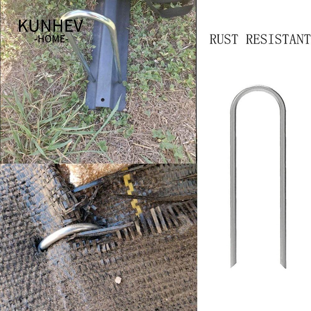 KUNHEV Cọc Kim Loại Cố Định Lều Cắm Trại Tái Sử Dụng Tiện Lợi