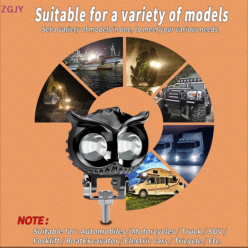 1 Đèn LED ZGJY 12-85V 12W Chất Lượng Cao Mới