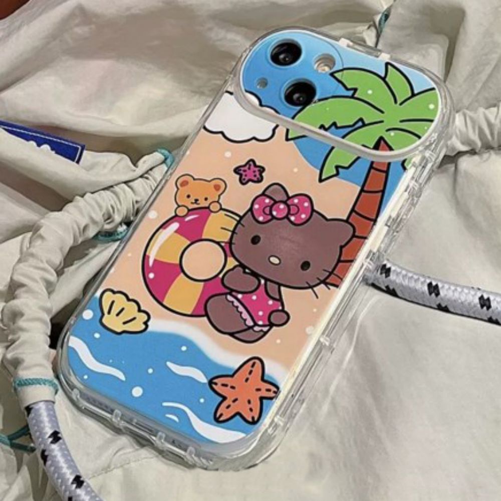 Ốp Điện Thoại TPU Mềm Chống Rơi Họa Tiết Hello Kitty Dễ Thương Cho IPhone 11 12 13 14 Pro Max