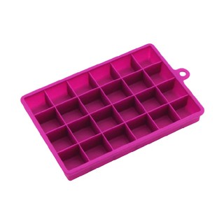 New 24 Grids Silicone Ice Cube Tray Large Square Ice Cube Maker Mould DIY