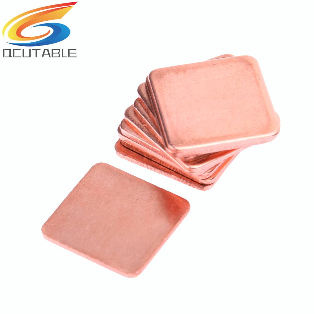 10 MiếNg NhiệT BằNg ĐồNg 15mmx15mm 0.3mm ĐếN 2mm Cho Laptop