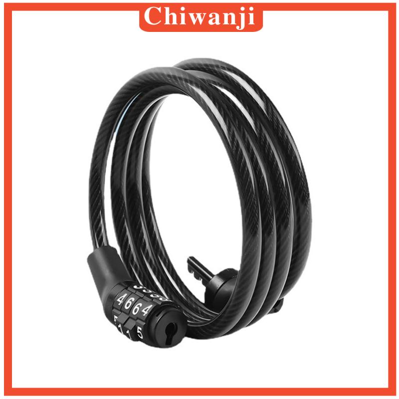 Dây Cáp Khóa Xe Đạp 4 Chữ Số Chiwanji