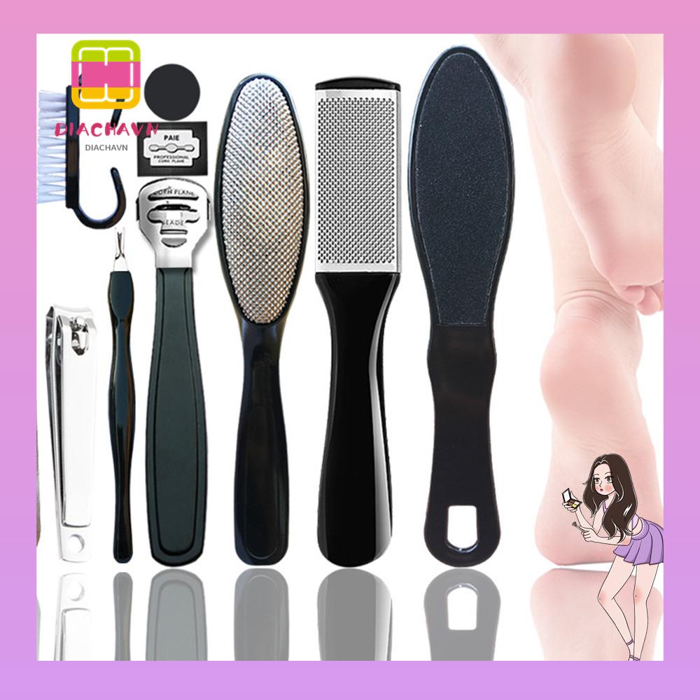 DIACHAVN Bộ Dụng Cụ Làm Sạch Bàn Chân Chuyên Nghiệp 10 Trong 1