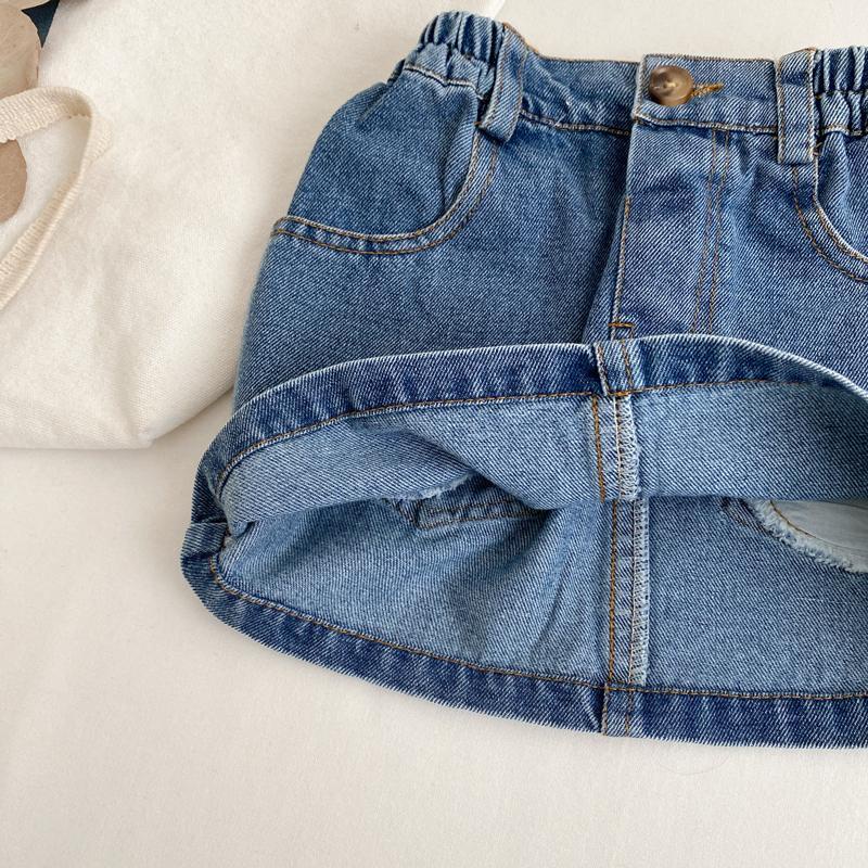 Váy hàn quốc váy denim váy bé gái váy a line váy bỏ túi