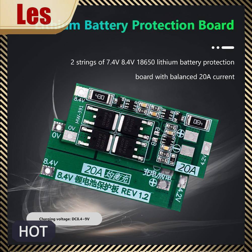 Bảng MạCh SạC Pin Lithium HW-391 2S 20A 18650 BMS