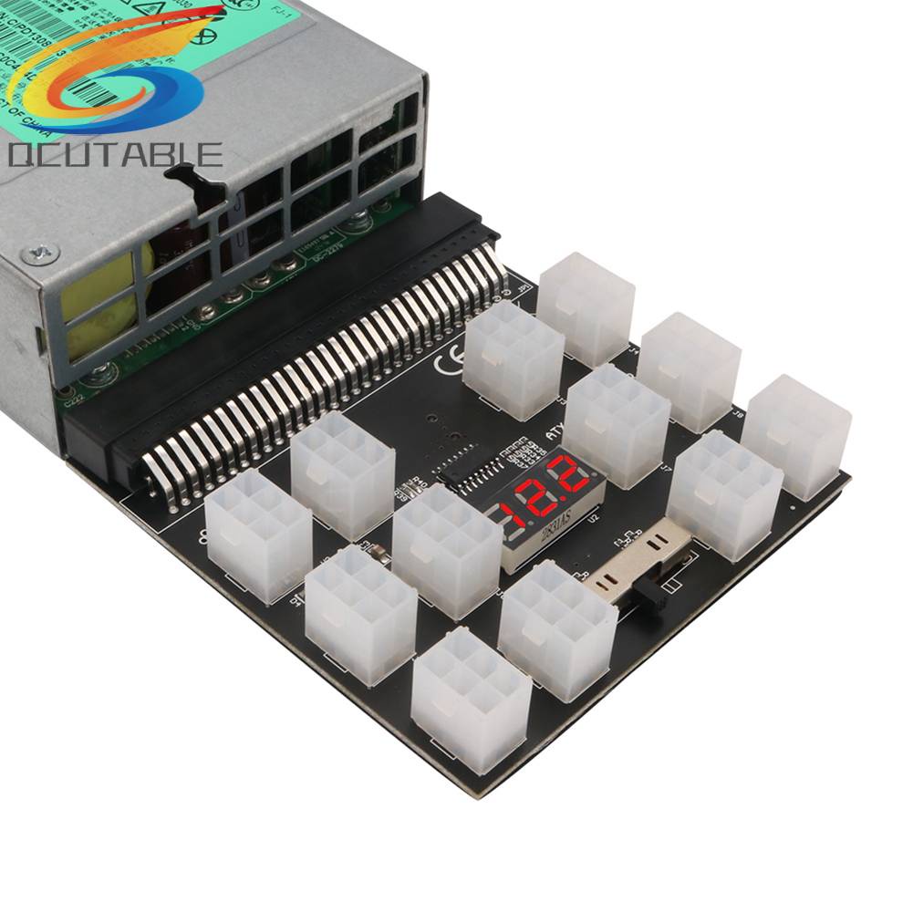 Bo Mạch Breakout 12 Cổng ATX 6 Pin 1200W Cho DPS-800GB 1200FB 1200QB A