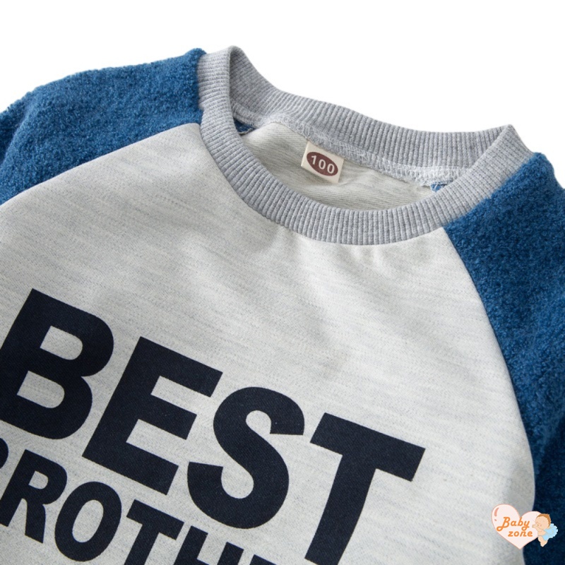 Áo Sweater In Chữ Màu Sắc Thời Trang Cho Bé Trai