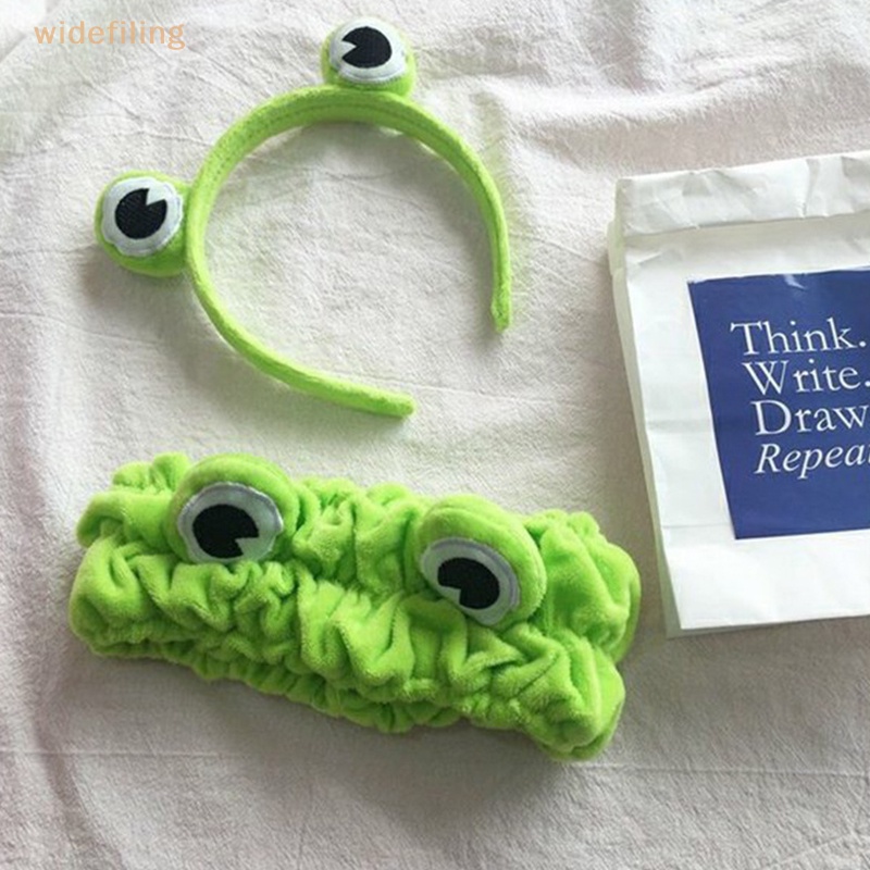 Băng đô cài tóc rửa mặt Bản Rộng Hình Chú Ếch Dễ Thương Vui Nhộn Phong Cách Hàn Quốc