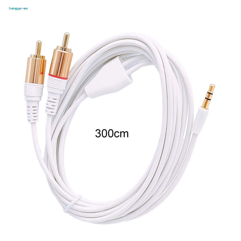 Cáp Âm Thanh Chữ Y Mạ Vàng Chuyển Đổi Từ Đầu Cắm 3.5mm Sang 2RCA Chuyên Dụng