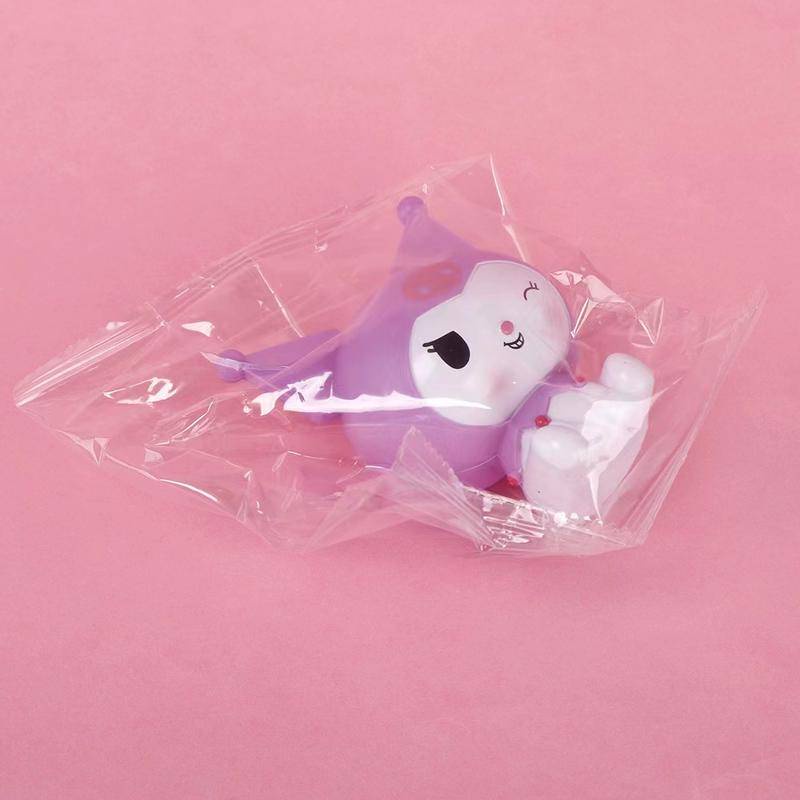 SANRIO Bộ 4 Mô Hình Nhân Vật Hoạt Hình Kuromi Cinnamoroll Trang Trí Bánh Kem