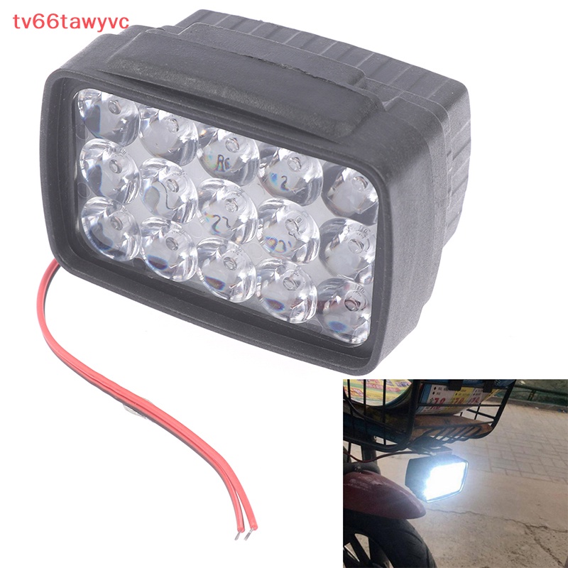 Đèn Pha Xe Máy Ánh Sáng tại chỗ 15 Led 1000lm cho MOTOS ATV Scooter chiếu sáng mới
