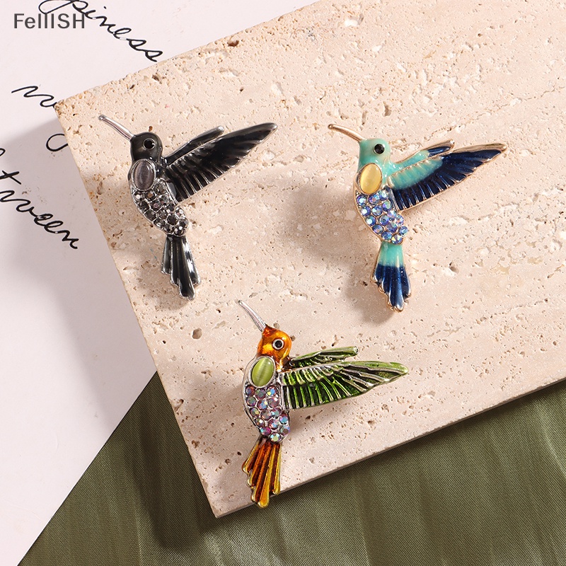 Ghim Cài Áo Hình Chú Chim Đính Đá Nhân Tạo Thời Trang 439br