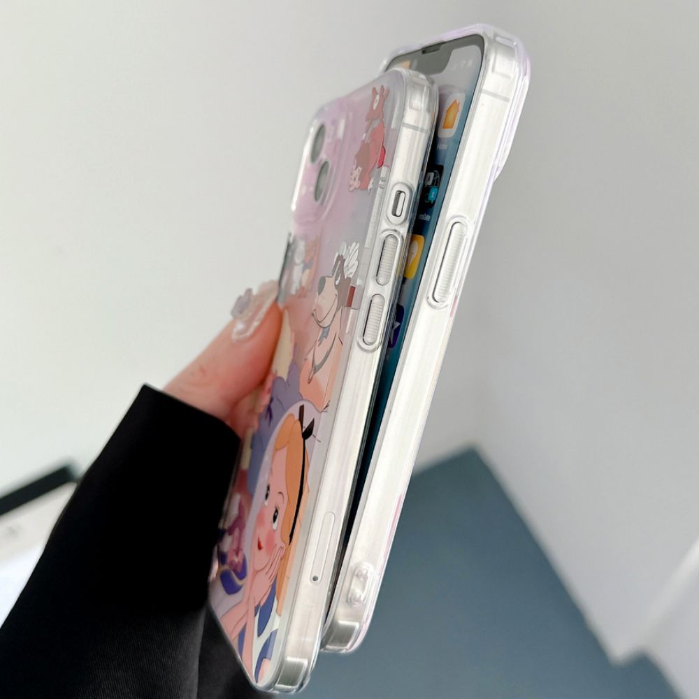 Ốp Điện Thoại TPU Mềm Chống Sốc Chống Bụi Đính Kim Cương Nhiều Màu Dễ Thương Cho IPhone 14 13 12 11 Pro Max X XR 8 7 Plus