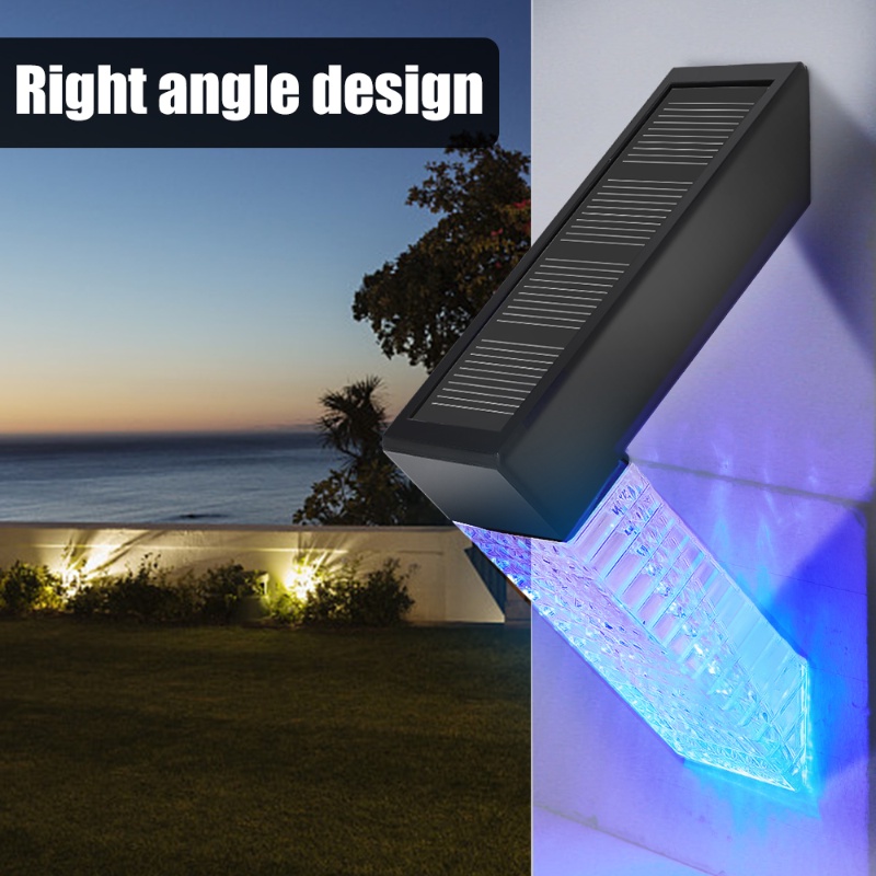 Đèn Led Cảm Ứng Năng Lượng Mặt Trời Chống Nước Đa Năng Trang Trí Hàng Rào Sân Vườn