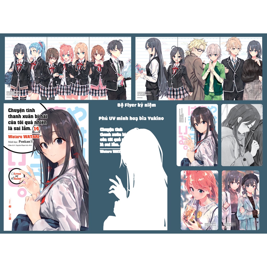 Sách - Combo Chuyện tình thanh xuân bi hài của tôi quả nhiên là sai lầm - Light novel & Comic