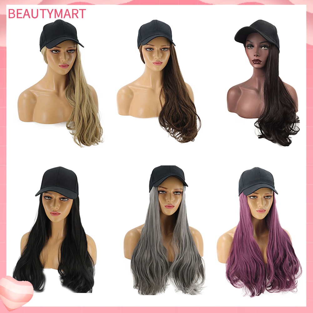 Tóc Giả Dài Xoăn Có Mũ Bằng Sợi Tổng Hợp Dành Cho Nữ