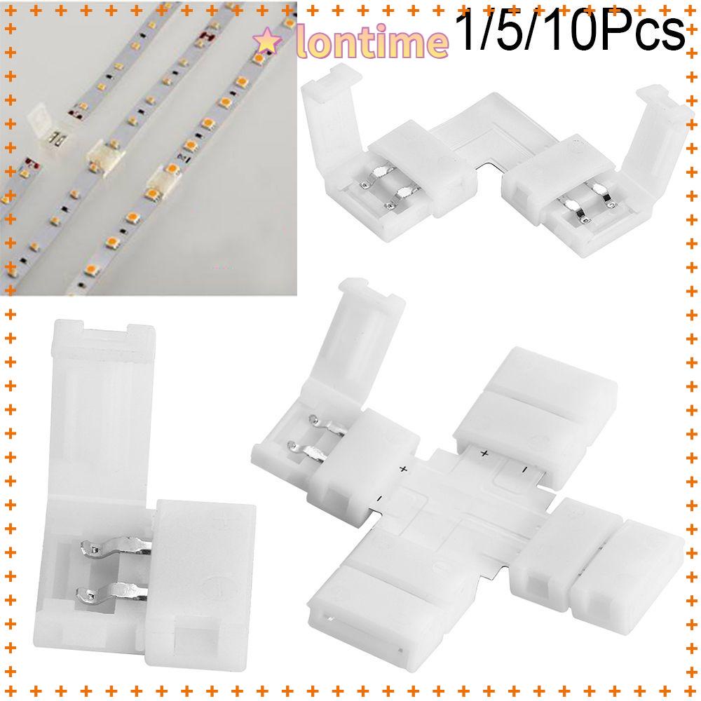 LONTIME 1 / 5 / 10 Đầu Nối Đèn LED 3528 5050 8mm 10mm