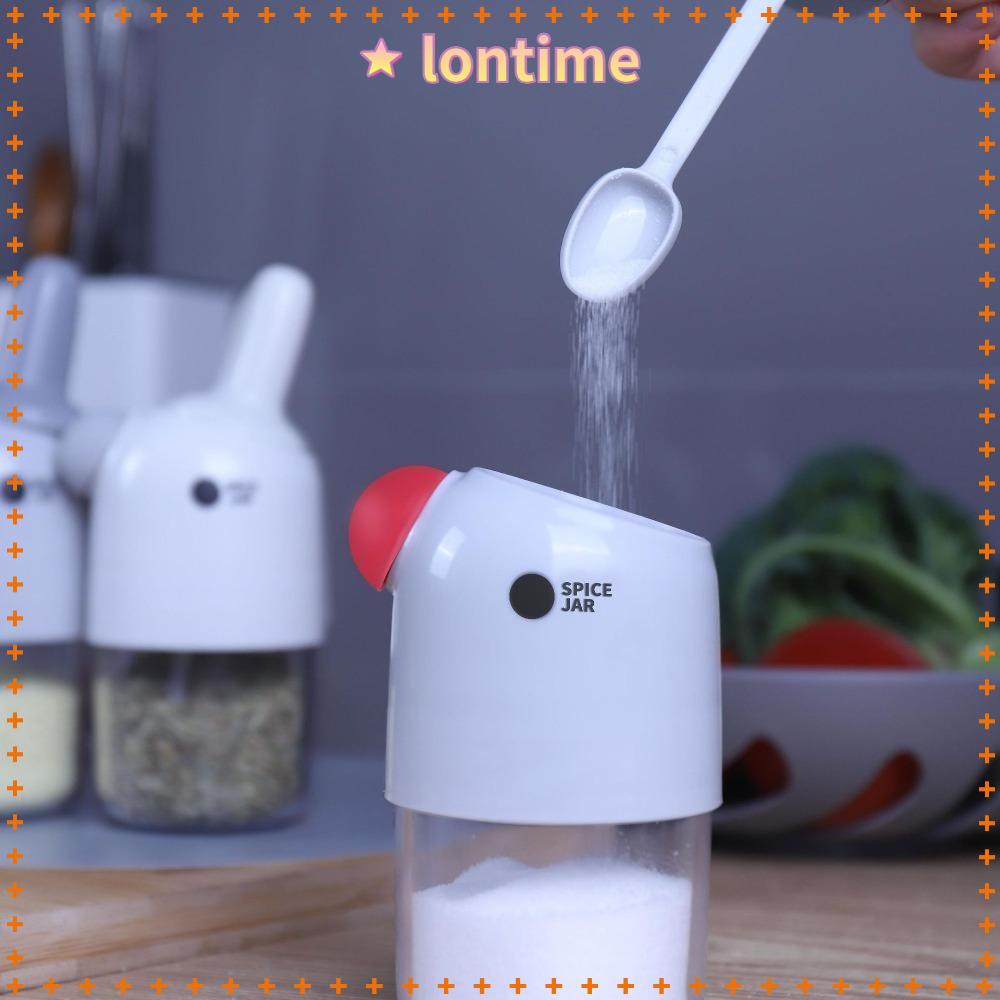 LONTIME Bình Đựng Gia Vị Có Nắp Và Muỗng Chống Ẩm Tiện Dụng Cho Nhà Bếp