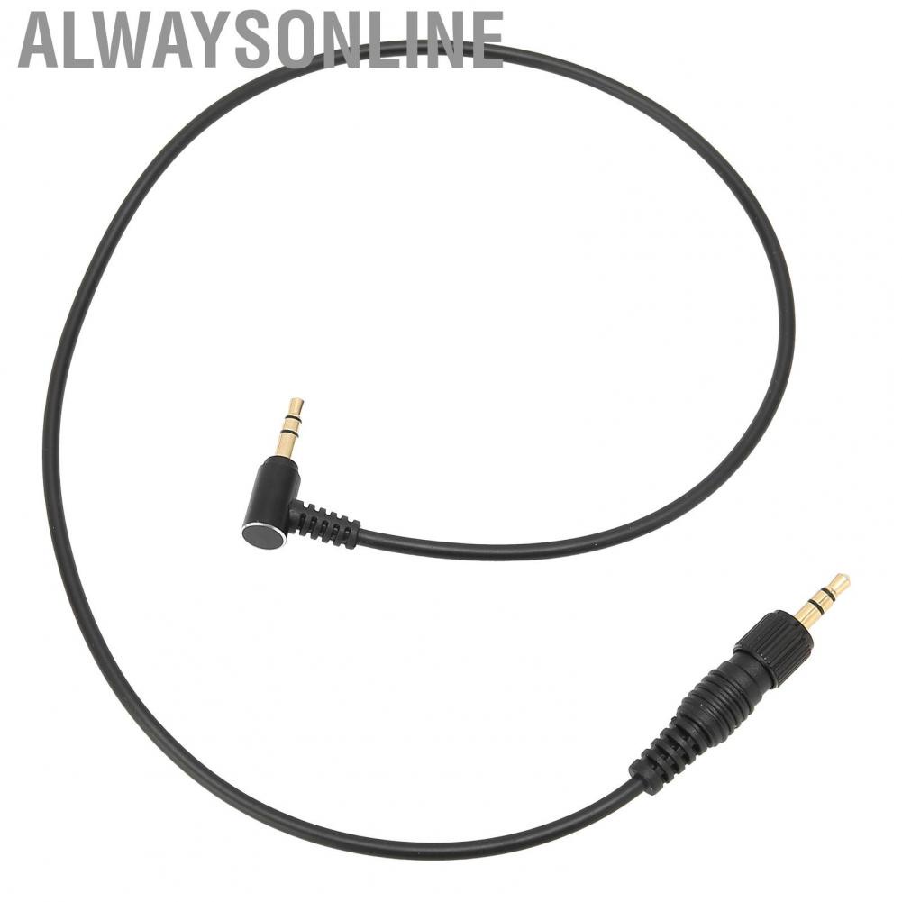 Alwaysonline Microphone Cable Headphone Audio 3.5mm with Gold Plated Connectors for Car Speaker Recorder