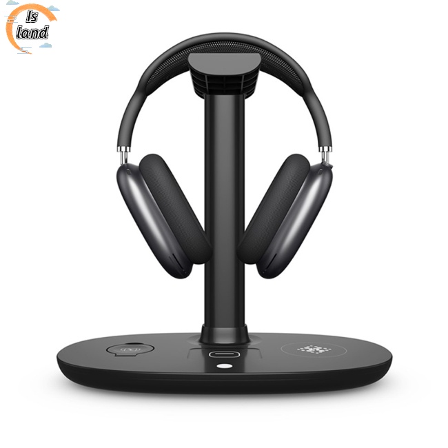 Giá Đỡ Kiêm Sạc Nhanh Không Dây 15w 4 Trong 1 Tương Thích Với Airpods