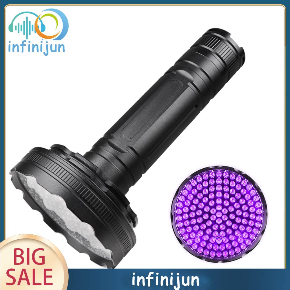 Đèn Pin 395nm 128 Bóng LED UV Chống Thấm Nước