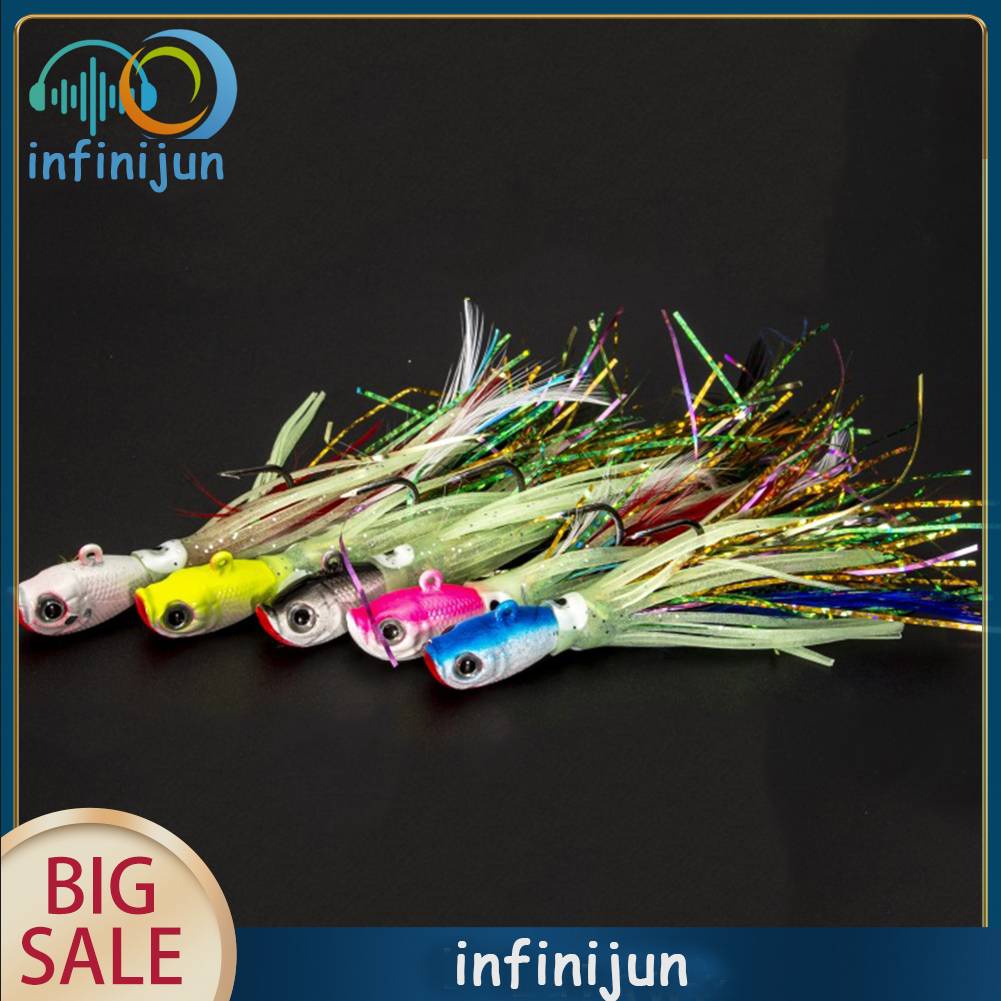 Mồi Giả Câu Cá Hình Con Mực Phát Sáng Trong Đêm