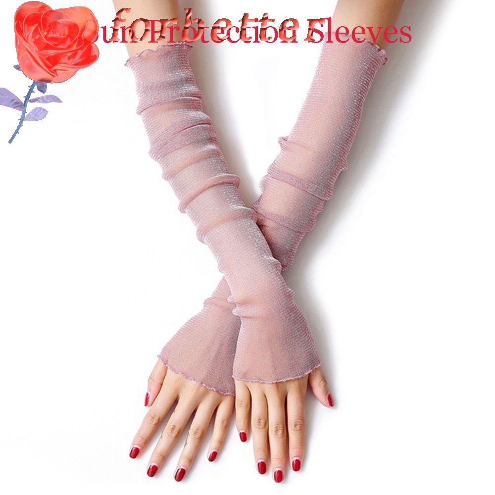 FORBETTER Găng Tay Ren Co Giãn Giữ Ấm Cánh Tay Chống Nắng Khi Chơi Thể Thao Ngoài Trời