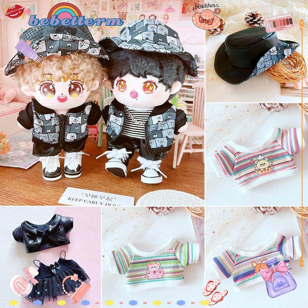 BEBETTERM Váy Yếm Đen 20cm Cho Búp Bê Barbie