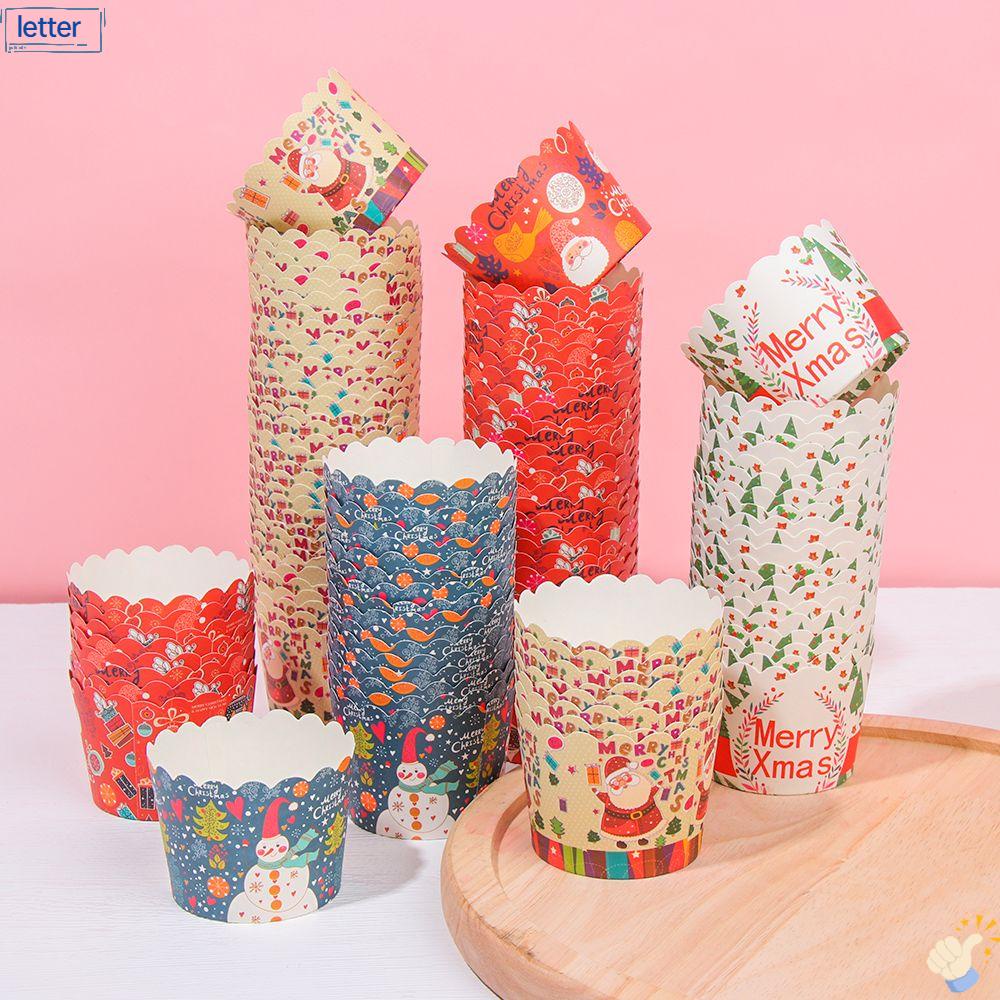 LET Khuôn Làm Bánh Muffin Phong Cách Giáng Sinh Đáng Yêu