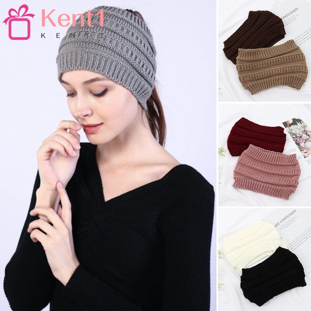 KENT1 1 Băng Đô Đan Len Bản Rộng Dày Giữ Ấm Tai