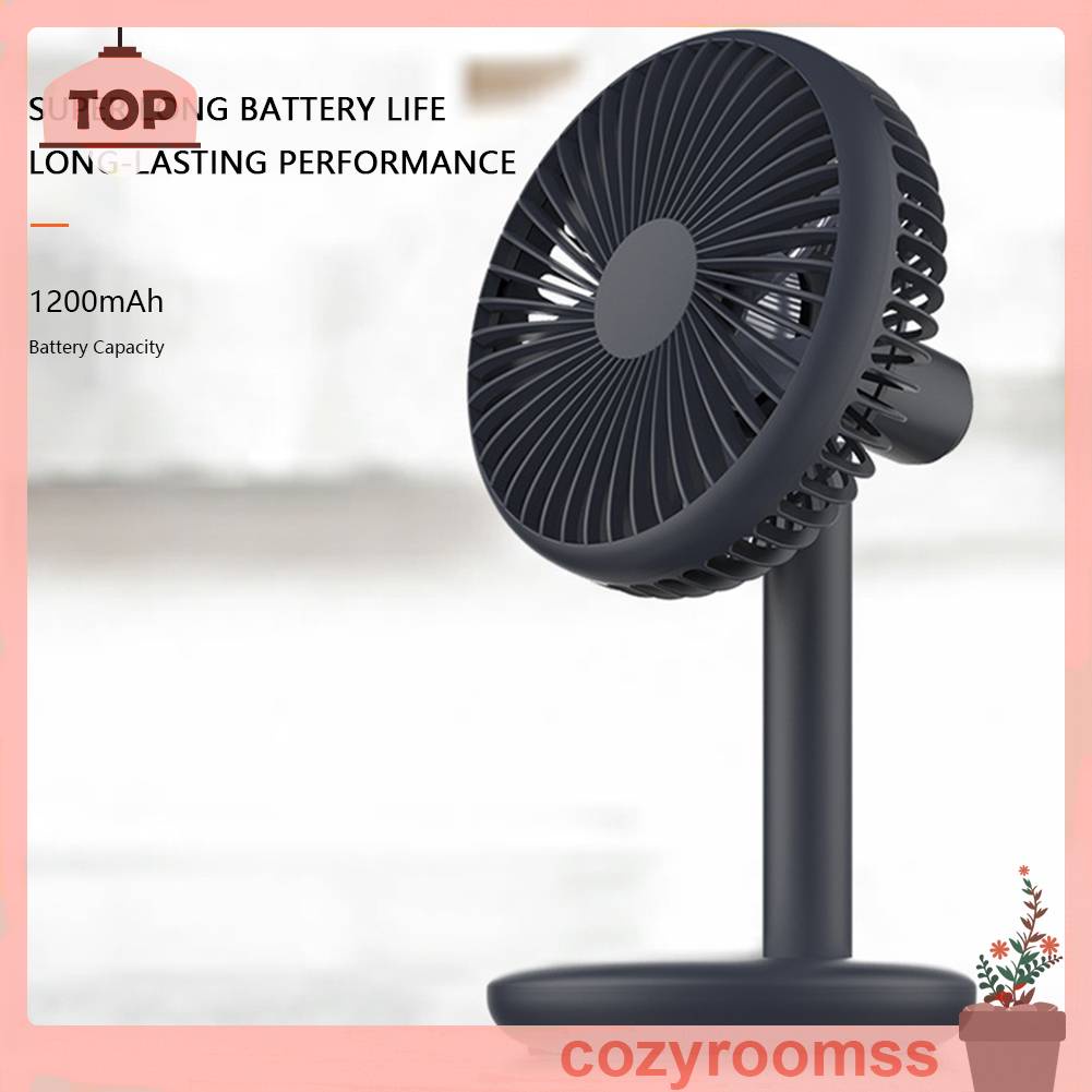 Quạt Sàn Mini 4 Tốc Độ Kèm Sạc USB Tiện Dụng Cho Gia Đình / Văn Phòng /