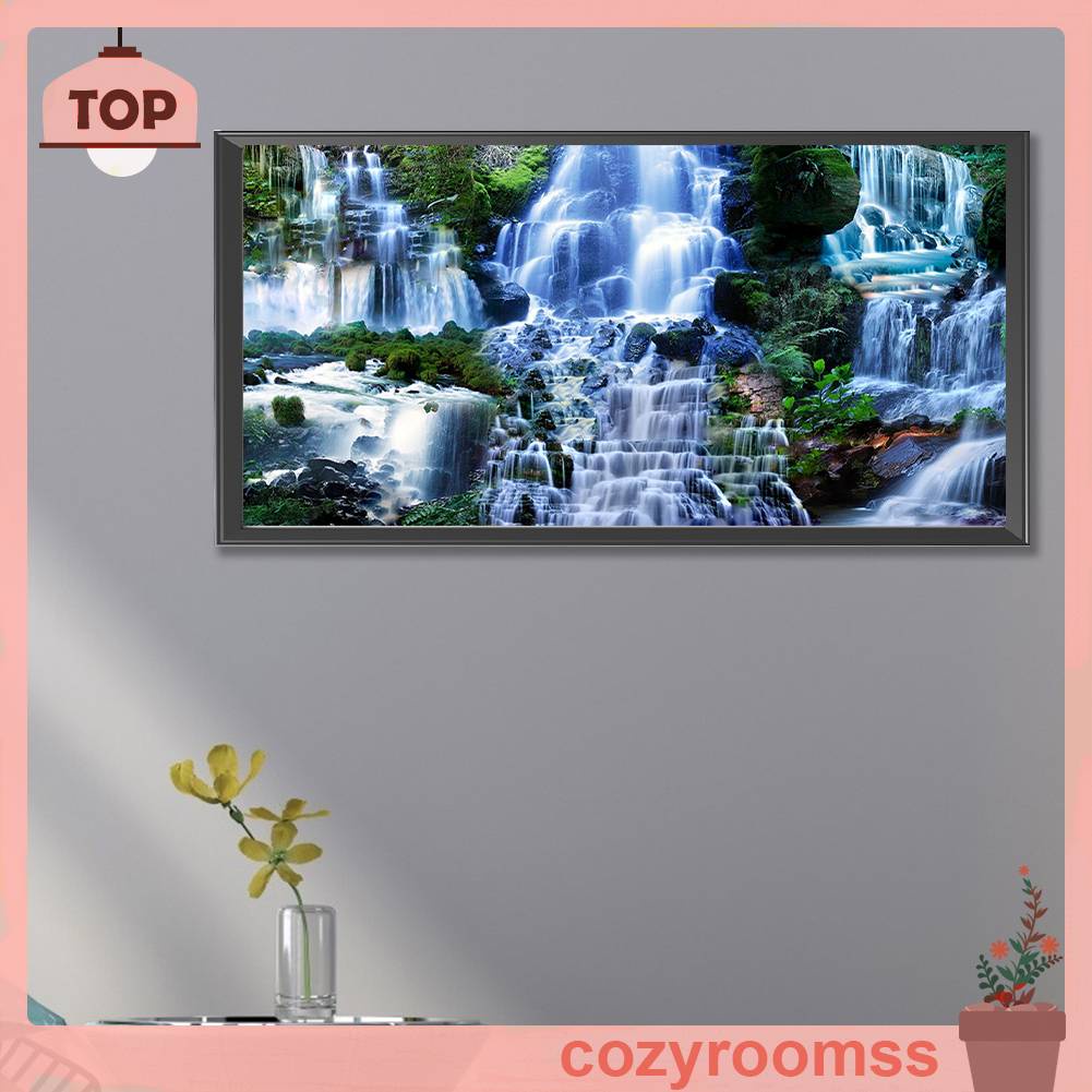 Tranh Đính Đá Kim Cương Toàn Bộ 5D DIY Hình Thác Nước