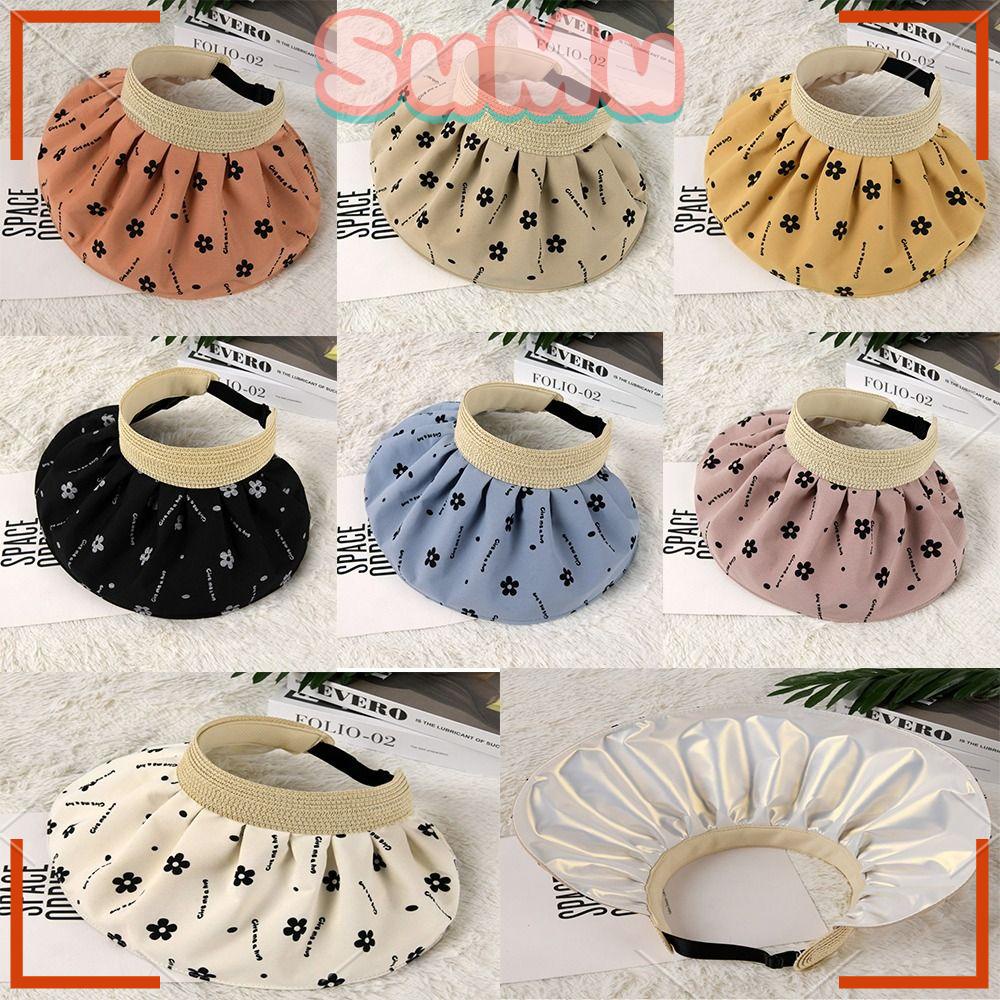 SUMU Mũ Lưỡi Trai Hở Chóp Chống Tia Uv Họa Tiết Chấm Bi Thời Trang Mùa Hè