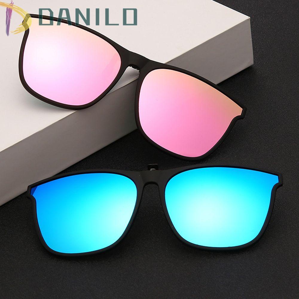 DANILO Kính Râm Dạng Kẹp Chống Tia UV Bảo Vệ Mắt Khi Lái Xe Ban Đêm Cho Nam Nữ