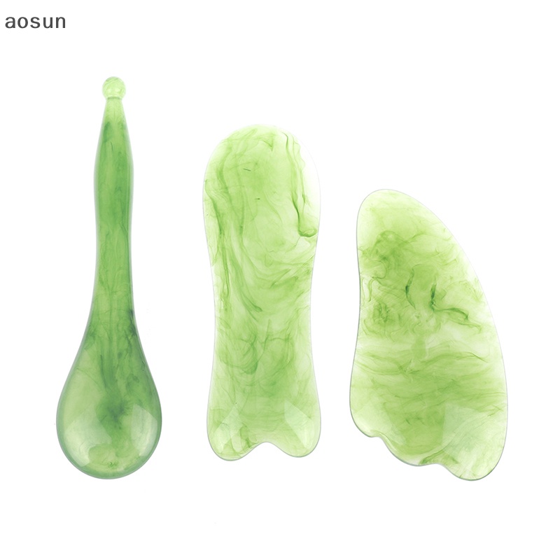 Aosun Dụng Cụ Lăn Massage Mặt Bằng Ngọc Bích Tự Nhiên