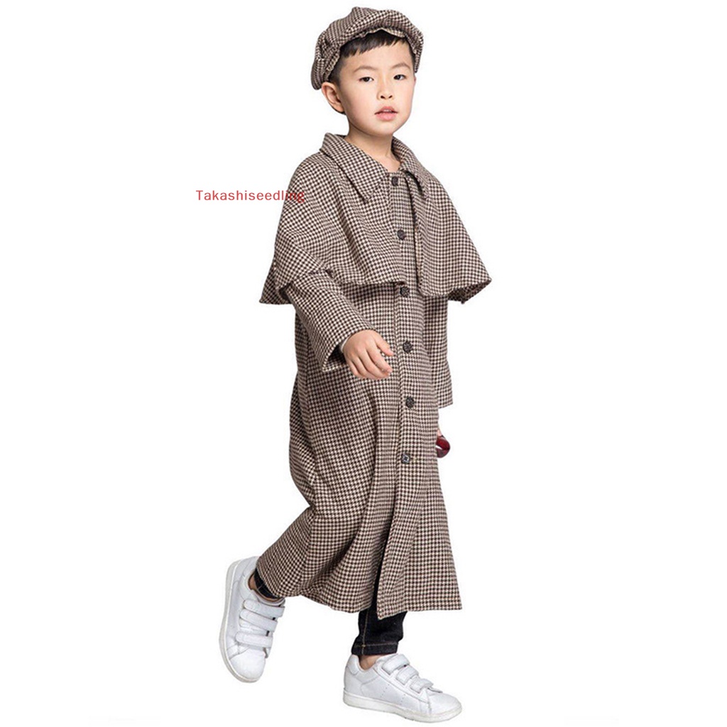 (Takashiseedling) Trang Phục Hóa Trang Nhân Vật Sherlock Holmes Cho Bé