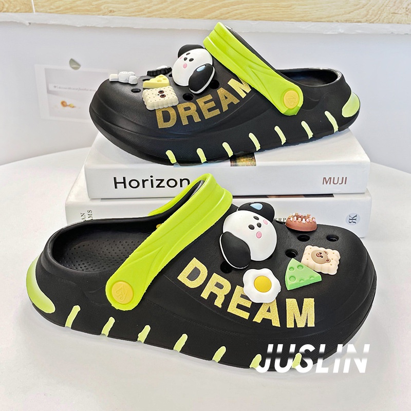 JUSLIN dép dép nữ dép bánh mì nữ dép bánh mì nữ 2023 NEW 062501