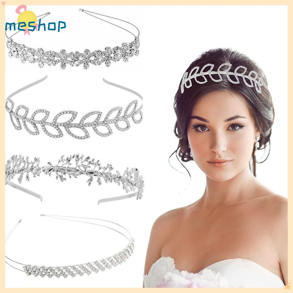 ME Lược Cài Tóc Hình Hoa Lá Đính Đá Nhân Tạo Thời Trang