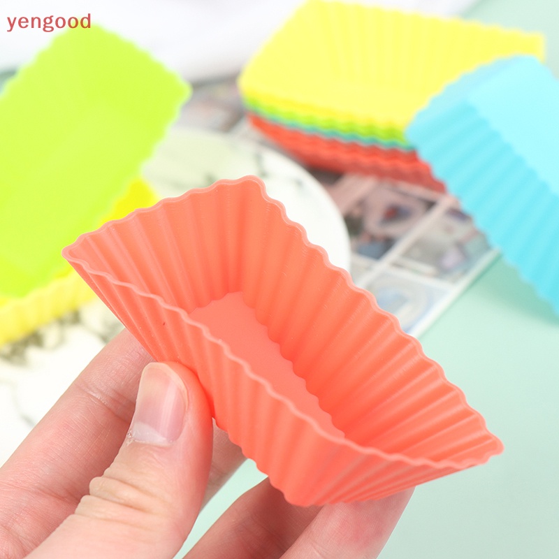 Set 12 Khuôn Silicone Làm Bánh Cupcake Tái Sử Dụng Tiện Lợi