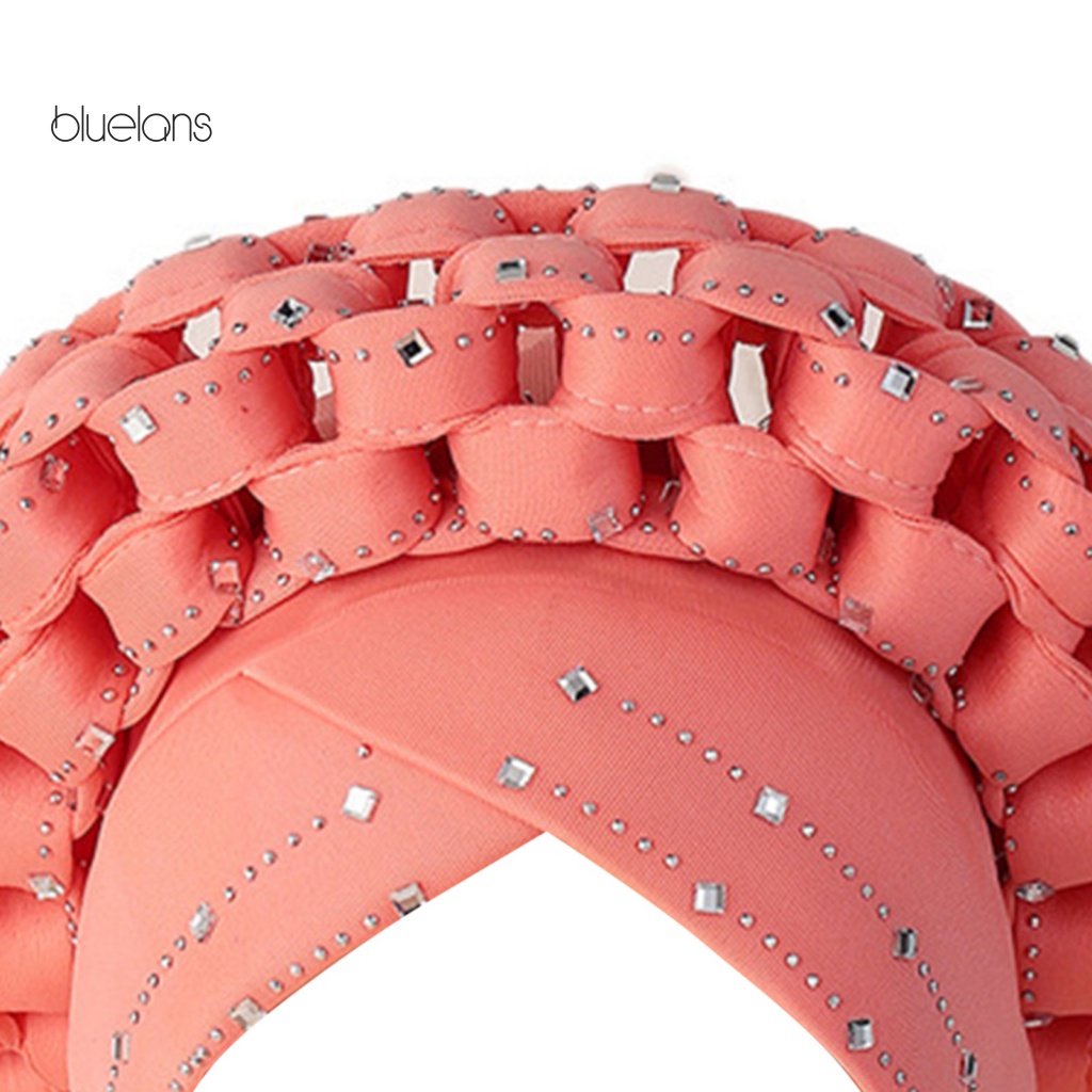 Mũ Turban Chống Gió Gọn Nhẹ Điều Chỉnh Được Thiết Kế Chéo Dành Cho Bạn Nữ Mặc Hàng Ngày