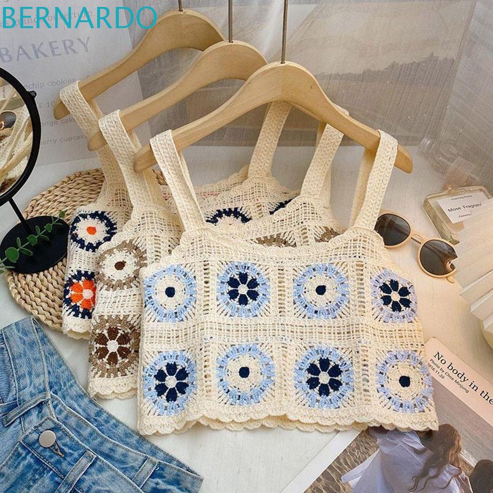 Áo Croptop Dệt Kim Cổ Vuông Y2k Không Tay Nhiều Màu Phong Cách Bohemian Cá Tính Cho Nữ