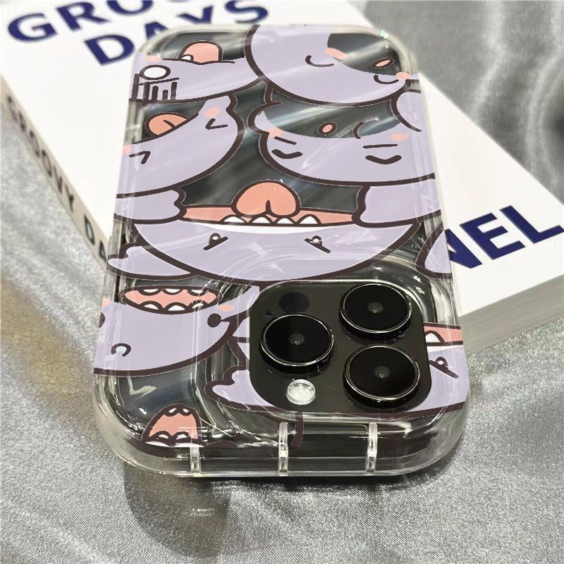 Plus Ốp Điện Thoại Mềm Trong Suốt Họa Tiết Cá Mập Dễ Thương Cho Iphone 13128xr 11 Grimace 14Promax 7