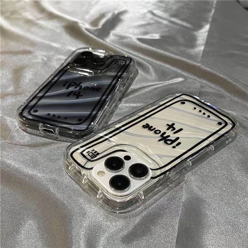 Ốp Điện Thoại Mềm Trong Suốt In Chữ Tiếng Anh Dễ Thương Cho Iphone 14Promax 1312 / 11 7 / 8plus xr / sins 2UCM