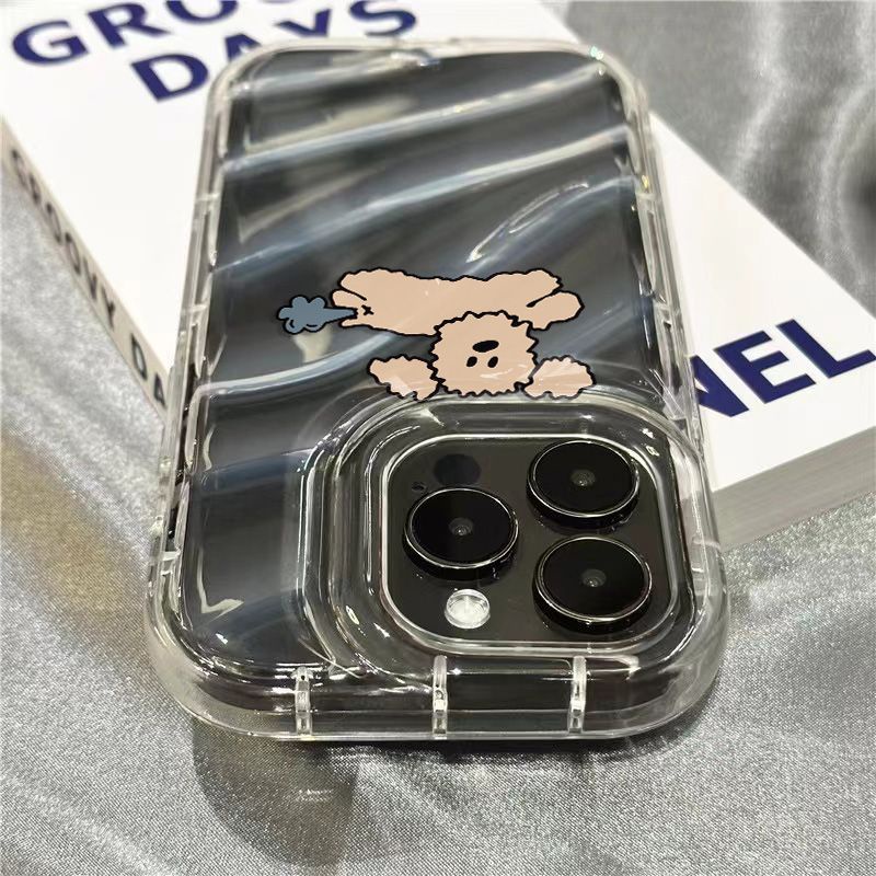 Ốp Điện Thoại Mềm Trong Suốt Họa Tiết Chú Cún Đáng Yêu Cho Iphone14promax 8 / 1312 11 / plus Fart 7 xr