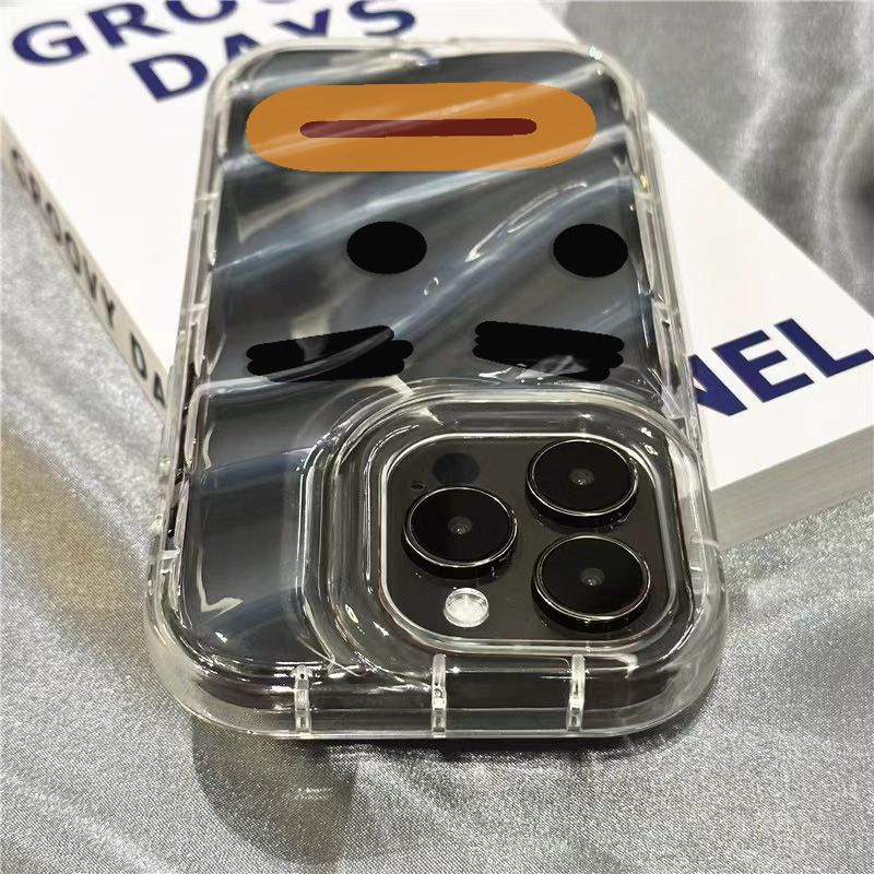 Ốp Điện Thoại Mềm Trong Suốt Họa Tiết Biểu Cảm Dễ Thương 8 / 14Promax 1312 / xr 11 7Splus / 1DHX