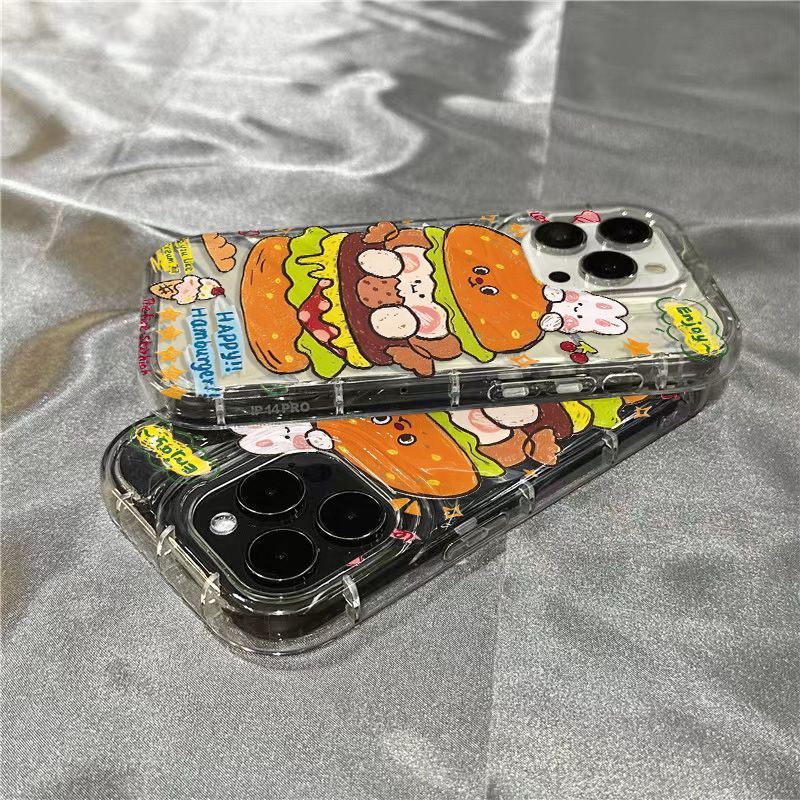 Ốp Điện Thoại Mềm Trong Suốt In Hình Thỏ Bánh Quy Cho Iphone 14Promax 1312 / 11 7 / 8plus xr / XSUG