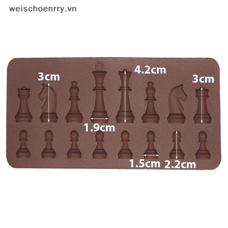 Khuôn Silicon Làm Đá / Sô Cô La Hình Quân Cờ VN DIY